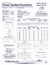 DataSheet ADP-2-20-75 pdf