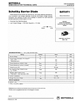 DataSheet BAT54T1 pdf