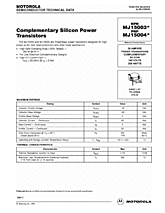 DataSheet MJ15003 pdf