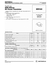 DataSheet MRF422 pdf