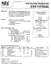 DataSheet 2SC1070 pdf