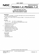 DataSheet PS2562-1 pdf