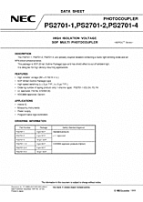 DataSheet PS2701-1 pdf