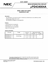 DataSheet µPD434004A pdf