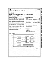 DataSheet ADC08161 pdf