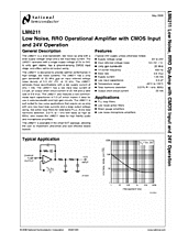 DataSheet LM6211 pdf