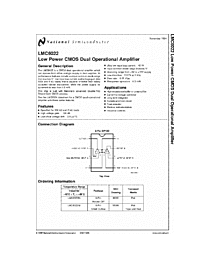 DataSheet LMC6022 pdf