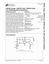DataSheet LMV934 pdf