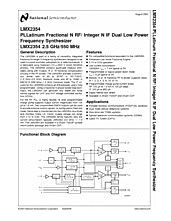 DataSheet LMX2354 pdf