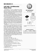 DataSheet MC100LVE111 pdf