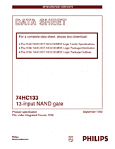 DataSheet 74HC133 pdf