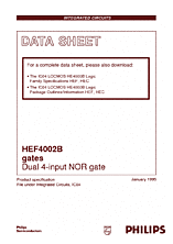 DataSheet HEF4002B pdf