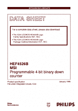 DataSheet HEF4526B pdf