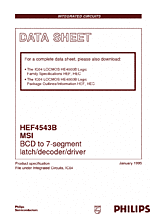 DataSheet HEF4543B pdf