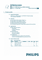 DataSheet PBSS4160U pdf