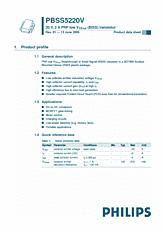 DataSheet PBSS5220V pdf