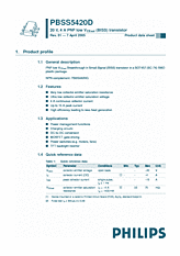 DataSheet PBSS5420D pdf