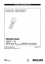 DataSheet PBSS8110AS pdf