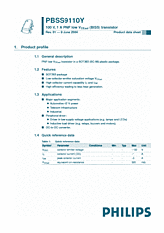 DataSheet PBSS9110Y pdf