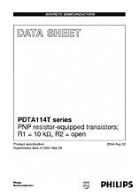 DataSheet PDTA114T pdf