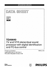 DataSheet TDA9840 pdf