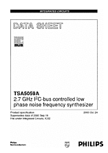 DataSheet TSA5059A pdf