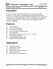 DataSheet PT2272 pdf