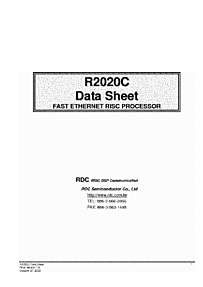 DataSheet R2020C pdf