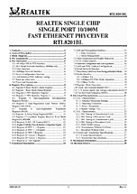 DataSheet RTL8201BL pdf