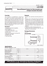 DataSheet LA4168M pdf