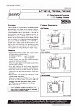 DataSheet LC75833E pdf