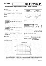 DataSheet CXA1622M pdf