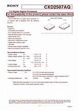 DataSheet CXD2507AQ pdf