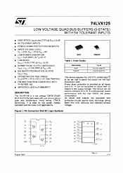 DataSheet 74LVX125 pdf