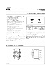 DataSheet 74VHC00 pdf