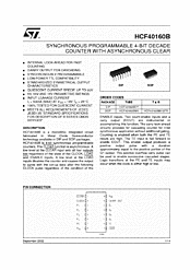 DataSheet HCF40160B pdf