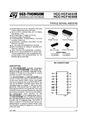 DataSheet HCF4032B pdf