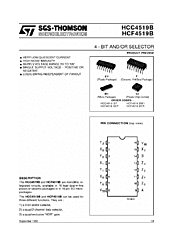 DataSheet HCF4519B pdf