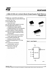 DataSheet M29F040B pdf