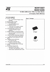 DataSheet M29W160EB pdf