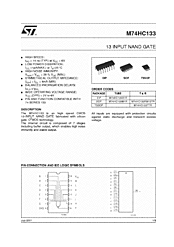 DataSheet M74HC133RM13TR pdf