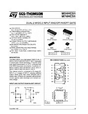 DataSheet M74HC51 pdf