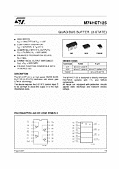 DataSheet M74HCT125B1R pdf