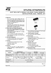 DataSheet ST7LITE0 pdf