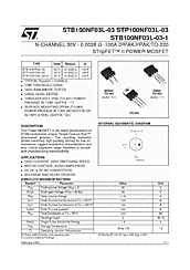 DataSheet STB100NF03L-03 pdf