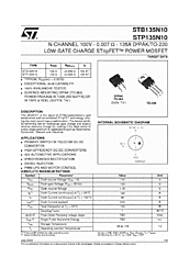 DataSheet STB135N10 pdf