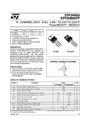 DataSheet STP3NB80 pdf