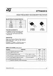 DataSheet STTH803G pdf