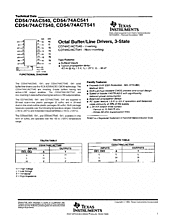 DataSheet CD74ACT540 pdf