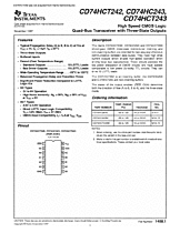 DataSheet CD74HCT243 pdf